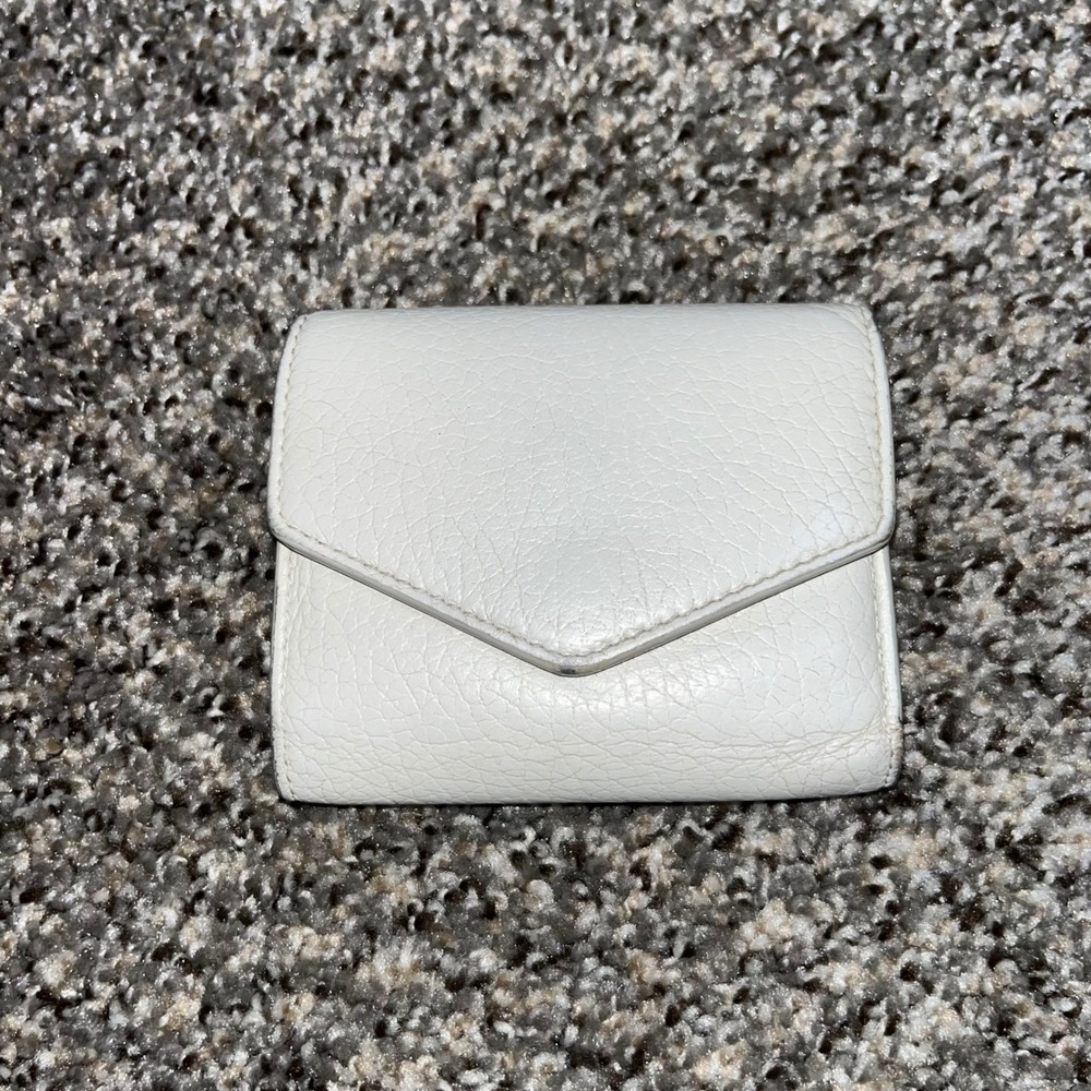 Maison Martin Margiela Japan Exclusive Off White Leather Tri-Fold Wallet